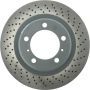 CENTRIC PARTS 128.37091 Centric Premium OE Style Drilled Brake Rotor