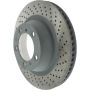 CENTRIC PARTS 128.37091 Centric Premium OE Style Drilled Brake Rotor