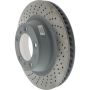 CENTRIC PARTS 128.37092 Centric Premium OE Style Drilled Brake Rotor