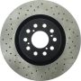 CENTRIC PARTS 128.40098 Centric Premium OE Style Drilled Brake Rotor