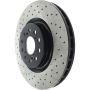 CENTRIC PARTS 128.40098 Centric Premium OE Style Drilled Brake Rotor