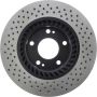 CENTRIC PARTS 128.51030 Centric Premium OE Style Drilled Brake Rotor
