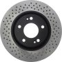 CENTRIC PARTS 128.51030 Centric Premium OE Style Drilled Brake Rotor