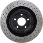 CENTRIC PARTS 128.62102 Centric Premium OE Style Drilled Brake Rotor