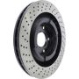 CENTRIC PARTS 128.62102 Centric Premium OE Style Drilled Brake Rotor