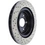CENTRIC PARTS 128.62103 Centric Premium OE Style Drilled Brake Rotor
