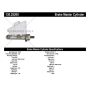 CENTRIC PARTS 130.25200 Centric Premium Brake Master Cylinder