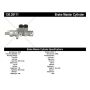 CENTRIC PARTS 130.38111 Centric Premium Brake Master Cylinder