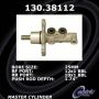 CENTRIC PARTS 130.38112 Centric Premium Brake Master Cylinder
