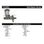 CENTRIC PARTS 130.40003 Centric Premium Brake Master Cylinder
