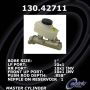 CENTRIC PARTS 130.42711 Centric Premium Brake Master Cylinder