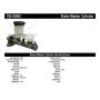 CENTRIC PARTS 130.43005 Centric Premium Brake Master Cylinder