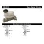 CENTRIC PARTS 130.44218 Centric Premium Brake Master Cylinder