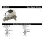 CENTRIC PARTS 130.44410 Centric Premium Brake Master Cylinder