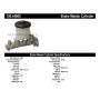 CENTRIC PARTS 130.44605 Centric Premium Brake Master Cylinder