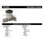 CENTRIC PARTS 130.44606 Centric Premium Brake Master Cylinder