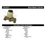 CENTRIC PARTS 130.45211 Centric Premium Brake Master Cylinder