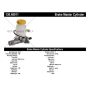 CENTRIC PARTS 130.48011 Centric Premium Brake Master Cylinder