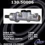 CENTRIC PARTS 130.50006 Centric Premium Brake Master Cylinder