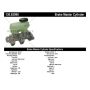 CENTRIC PARTS 130.62098 Centric Premium Brake Master Cylinder