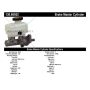 CENTRIC PARTS 130.66052 Centric Premium Brake Master Cylinder