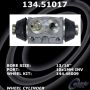 CENTRIC PARTS 134.51017 Centric Premium Wheel Cylinder