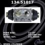 CENTRIC PARTS 134.51017 Centric Premium Wheel Cylinder