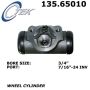 CENTRIC PARTS 135.65010 C-Tek Standard Wheel Cylinder
