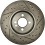 CENTRIC PARTS 227.34101 C-Tek Standard Drilled and Slotted Brake Rotor