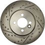 CENTRIC PARTS 227.34101 C-Tek Standard Drilled and Slotted Brake Rotor
