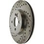 CENTRIC PARTS 227.34101 C-Tek Standard Drilled and Slotted Brake Rotor