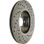 CENTRIC PARTS 227.34101 C-Tek Standard Drilled and Slotted Brake Rotor