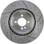 CENTRIC PARTS 227.34114 C-Tek Standard Drilled and Slotted Brake Rotor