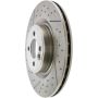 CENTRIC PARTS 227.34114 C-Tek Standard Drilled and Slotted Brake Rotor