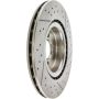 CENTRIC PARTS 227.34114 C-Tek Standard Drilled and Slotted Brake Rotor