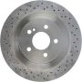 CENTRIC PARTS 227.35119 C-Tek Standard Drilled and Slotted Brake Rotor