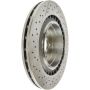 CENTRIC PARTS 227.35119 C-Tek Standard Drilled and Slotted Brake Rotor