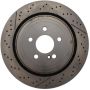 CENTRIC PARTS 227.35121 C-Tek Standard Drilled and Slotted Brake Rotor