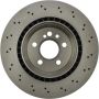 CENTRIC PARTS 228.35067 C-Tek Standard Drilled Brake Rotor