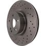 CENTRIC PARTS 228.35095 C-Tek Standard Drilled Brake Rotor