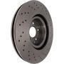 CENTRIC PARTS 228.35095 C-Tek Standard Drilled Brake Rotor