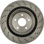 CENTRIC PARTS 228.35096 C-Tek Standard Drilled Brake Rotor