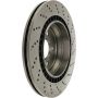 CENTRIC PARTS 228.35096 C-Tek Standard Drilled Brake Rotor