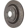CENTRIC PARTS 228.35127 C-Tek Standard Drilled Brake Rotor