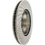 CENTRIC PARTS 228.37086 C-Tek Standard Drilled Brake Rotor