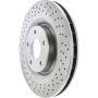 CENTRIC PARTS 228.62086 C-Tek Standard Drilled Brake Rotor