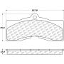 CENTRIC PARTS 300.00080 Centric Premium Semi-Metallic Brake Pads with Shims and Hardware