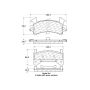 CENTRIC PARTS 300.01540 Centric Premium Semi-Metallic Brake Pads with Shims and Hardware