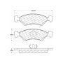 CENTRIC PARTS 300.01700 Centric Premium Semi-Metallic Brake Pads with Shims and Hardware