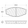 CENTRIC PARTS 300.02070 Centric Premium Semi-Metallic Brake Pads with Shims and Hardware